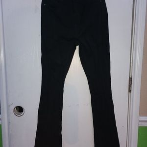 Black boot cut pants